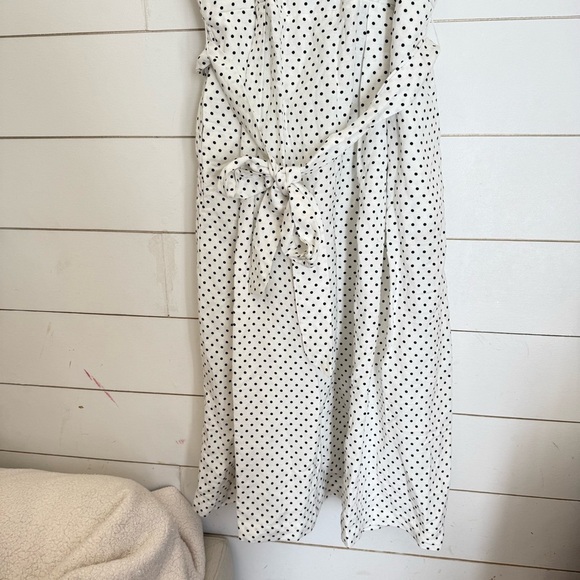 Polka Dot Tie-Waist Midi Dress - kate spade New York - Picture 10 of 15